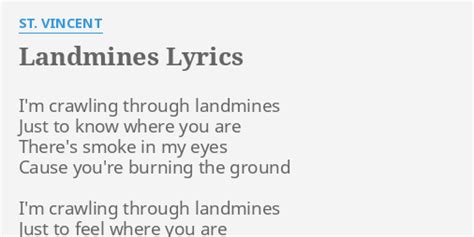 Landmines lyrics .